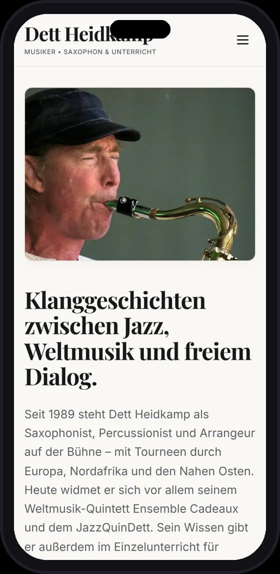 Dett Heidkamp am Handy
